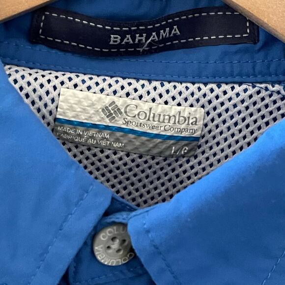 Columbia PFG Bahama Shirt Omni-Shade Fishing Outdoor Size Large‎ - Picture 3 of 6